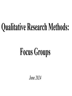 cover image of Qualitative Research Methods